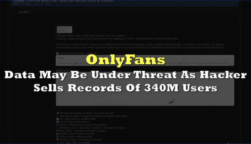 Alleged OnlyFans Data Leak Raises Cybersecurity Concerns