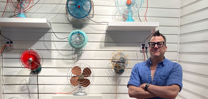 Jack Jiggles Restored Vintage Fans at Foyer