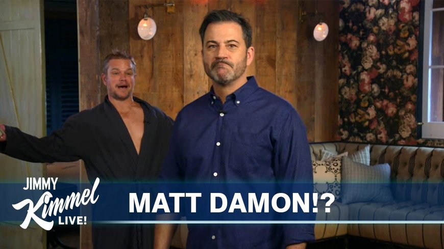 Jimmy Kimmel and Matt Damon