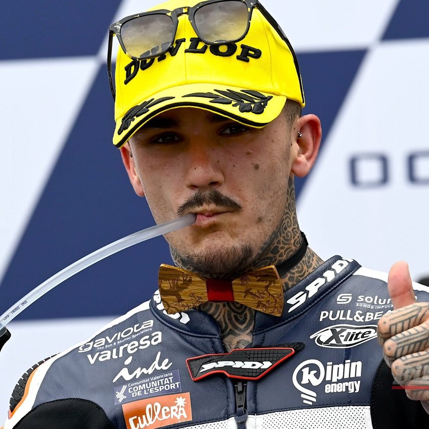 Moto2 race winner Aron Canet