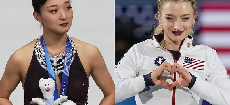 Amber Glenn Shields Kaori Sakamoto During Heartfelt Moment at Milan-Cortina 2026