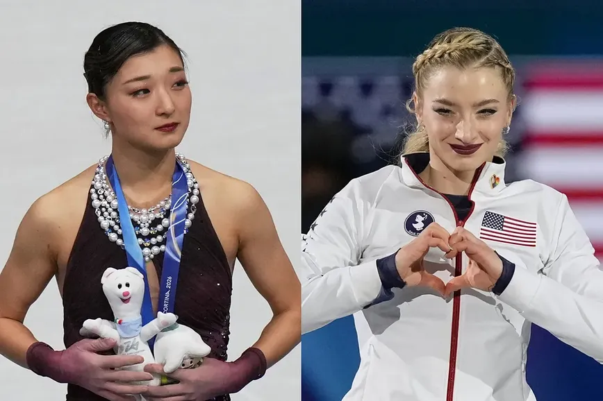 Amber Glenn Shields Kaori Sakamoto During Heartfelt Moment at Milan-Cortina 2026