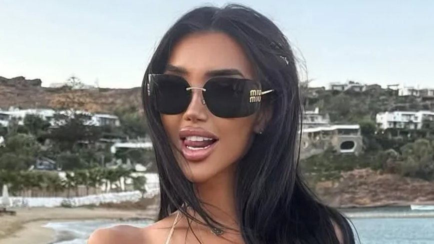 Chloe Khan Turns Heads in Barely-There Gold Bralette During Mykonos Getaway