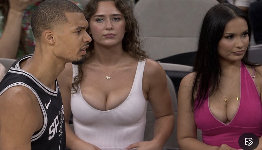 Busty Spurs Sensation: Julie J. Swan and Busty Blue Go Viral at Spurs vs. Thunder