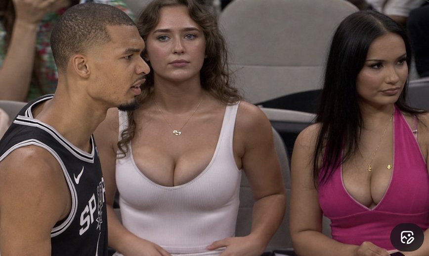 Busty Spurs Sensation: Julie J. Swan and Busty Blue Go Viral at Spurs vs. Thunder