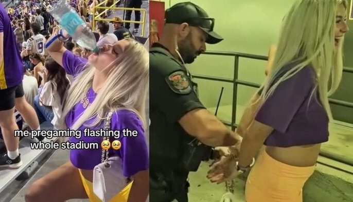 LSU Student Abigail Lutz Sparks Controversy with Viral Game Day Stunt