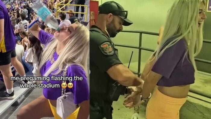 LSU Student Abigail Lutz Sparks Controversy with Viral Game Day Stunt