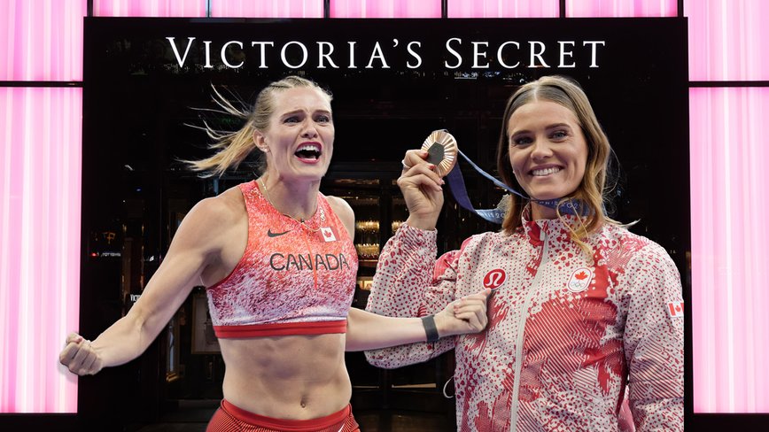 Olympic Pole Vaulter Alysha Newman Swaps Vaulting for Victoria's Secret Glamour