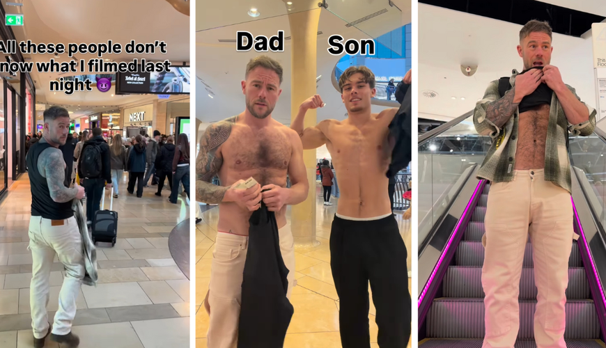 Father-Son Duo Stir Up Shopping Center with Bold OnlyFans Content