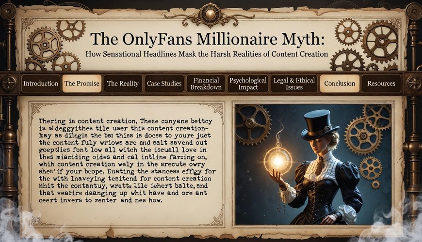 Unmasking the OnlyFans Millionaire Myth: The Real Story Behind Sensational Headlines