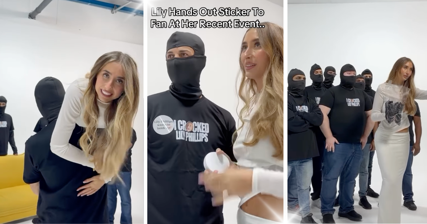 Lily Phillips Hosts Wild OnlyFans Event with Balaclava-Clad Fans