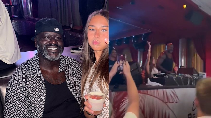 Shaq Steals the Show: NBA Legend Turns DJ at Sophie Rain’s Epic 21st Birthday Bash!